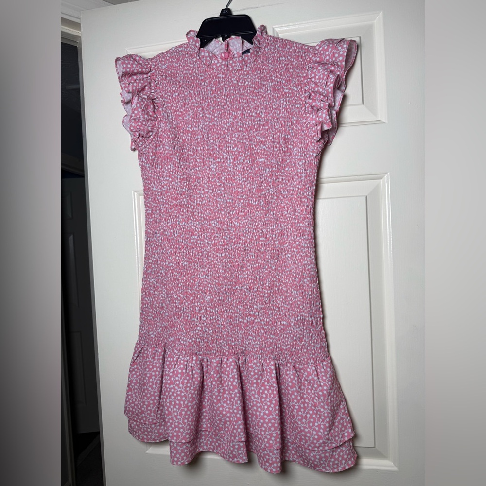 French‎ Connection Elao Verona Crepe Smocked Mini Dress